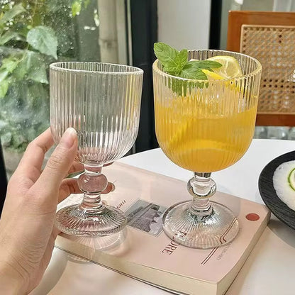 Glass goblet,370 ML Snifter Glasses | Set of 6