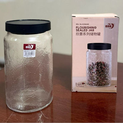 3Pcs Deli Flourishing Sealed Food Storage Jar 2.2L