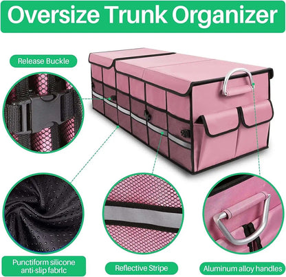Premium Foldable Car Trunk Boot Organizer Large Multi-Compartment Storage Bin for Groceries, Tools, Baby Gear & Travel Waterproof, Durable SUV Boot Organizer | Buy in Kenya