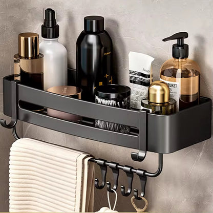 Multifunctional  Aluminum Bath Towel Shelf Storage Rack Set Bathroom Storage Rack