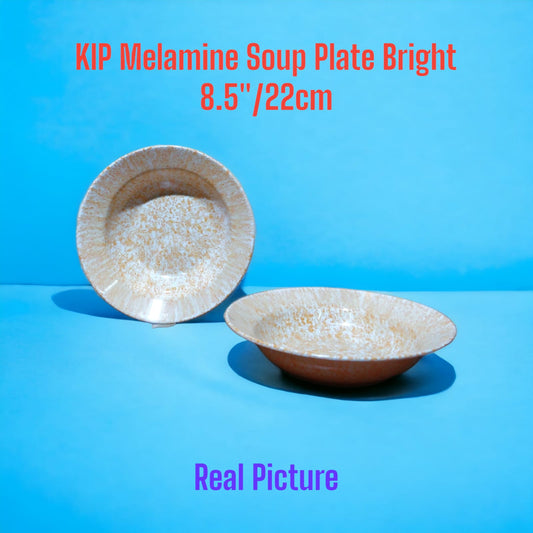 Melamine Soup Plate Bright Round 8.5" 6pcs