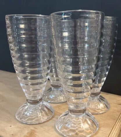 Screw Milkshake Glass 6pcs Set