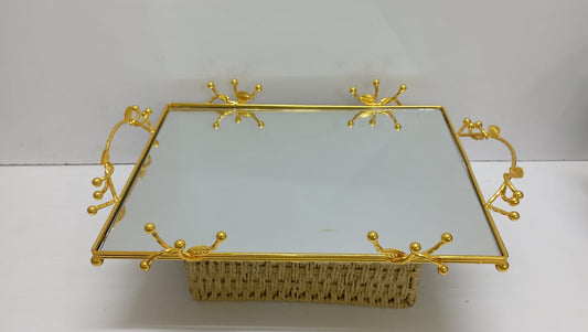 Nordic vintage Decorative  dining / Cosmetics  vanity  tray