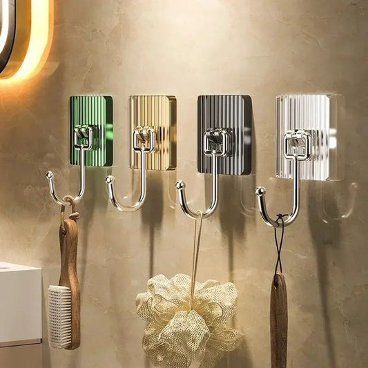 10 pc pack Acrylic Seamless Sticky Hook Wall Sticker Hooks