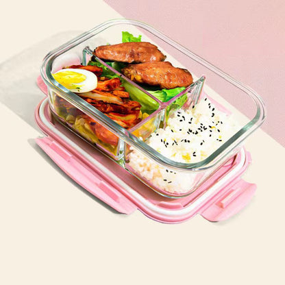 3 Grid Microwave Lunch Box Large Capacity 1400mls