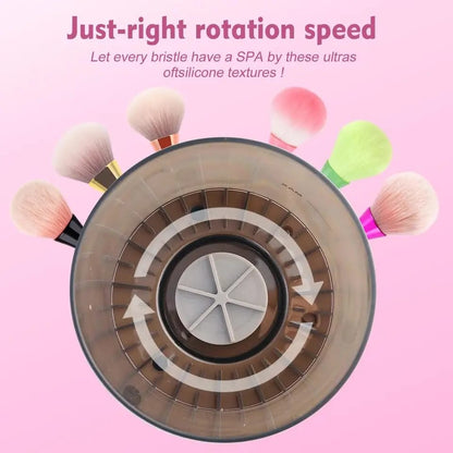 Automatic electric makeup brush cleaner