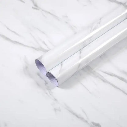 Self-adhesive marble contact paper.