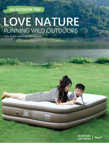 Inflatable Queen Size Airbed Air Mattress with in built Pump