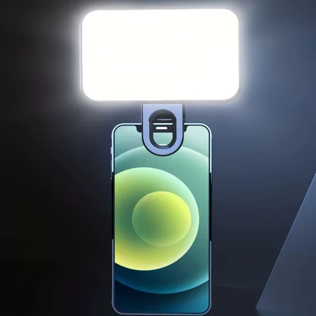 Portable Mini Selfie fill light rechargeable 3 modes adjustable brightness clip for mobile phone computer fill light