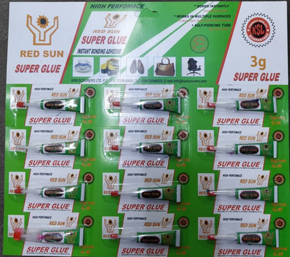 Red Sun Super Glue  12pcs