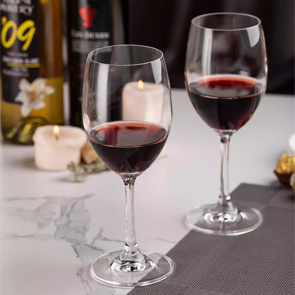 Crystal Wine Glasses, Set of 6