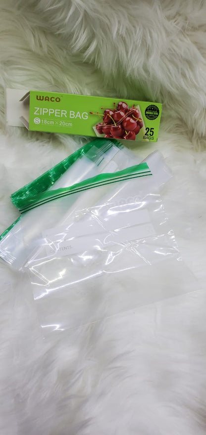 3 sets Silicone ziplock Fridge bags