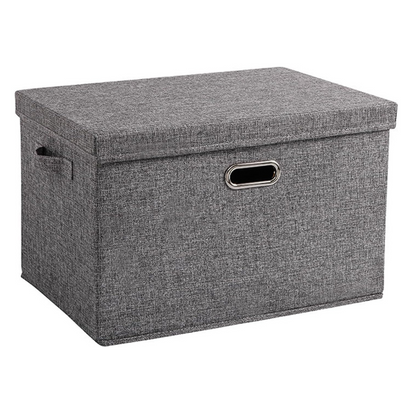 Foldable Storage Case, Foldable, Storage Box, With Lid, Clothes Storage Box, Toy Organizer, Large Capacity, With Lid, Metal Handle, Clothes Storage Box, Documents Organizer, Clothes Case, Toy Multi-functional