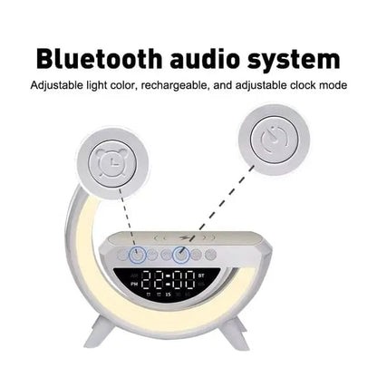 Big G Smart Night Light Wireless bluetooth speaker with Clock and  alarm clock