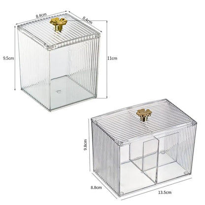 Double Multifunction Makeup Cotton Pad Storage Box