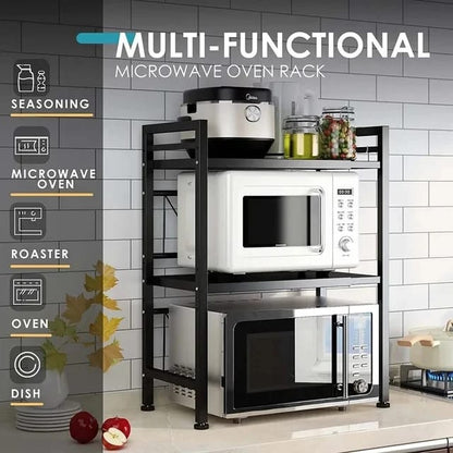 2Tier Telescopic Adjustable Microwave stand