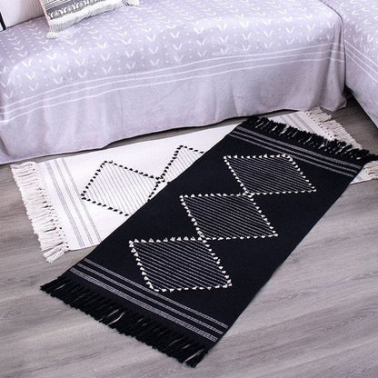 Bohemian Geometric Rugs with Tassles