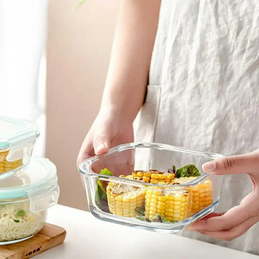 Glass lock snack box