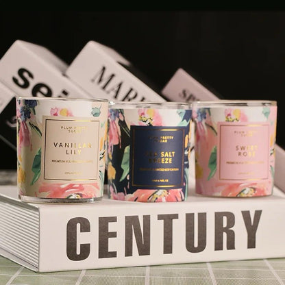 Botanical Scents Aromatherapy Scented Candles (set of 3 pieces)