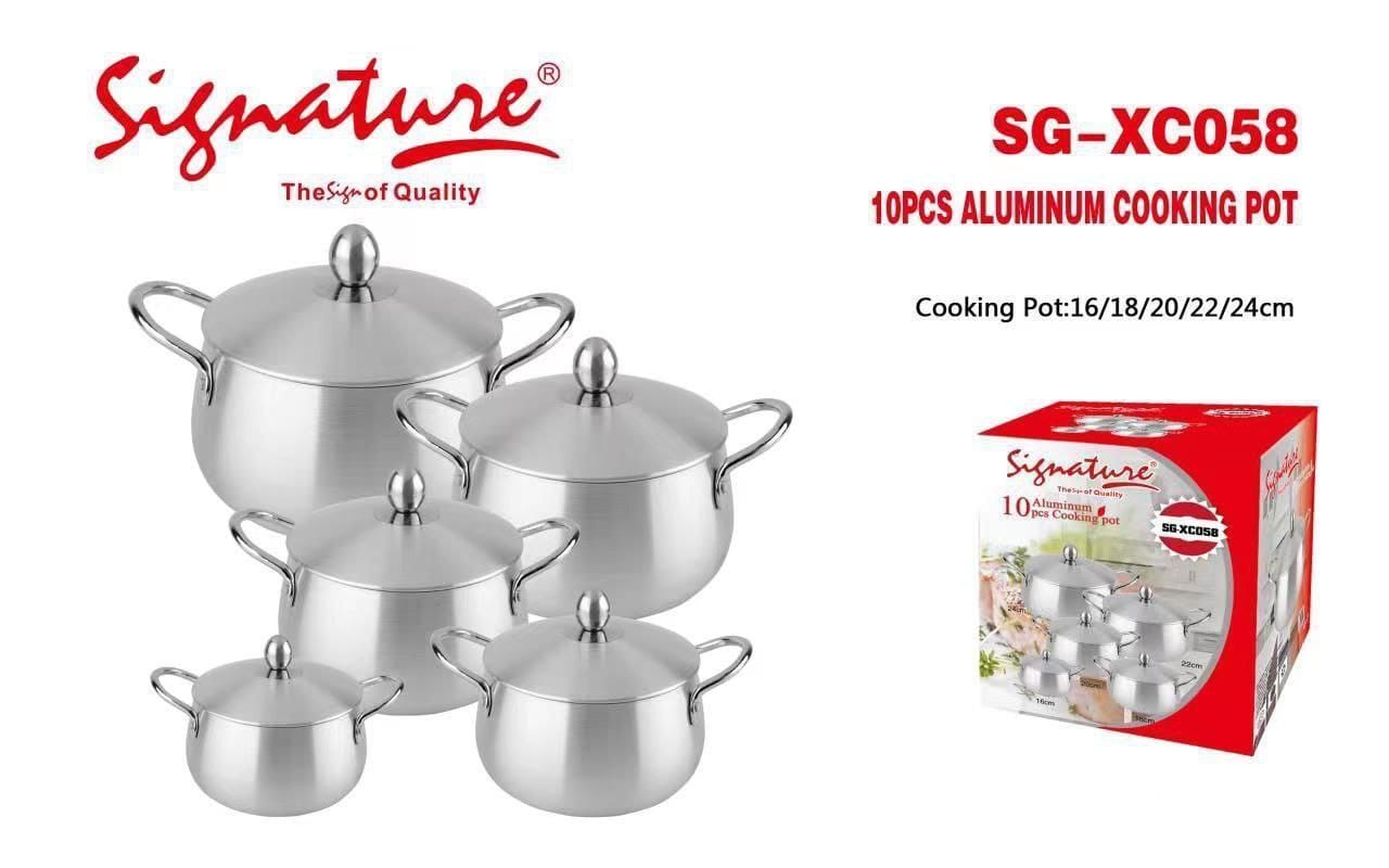 10 pcs Aluminum Cooking pot