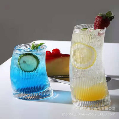 Heavy Duty Ribbed Penguen Glass (set of 6)