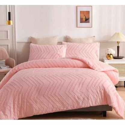 Luxury Tufted Wave Design Duvet cover set