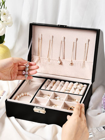 Exquisite Large Capacity Travel Jewelry Bag /  Jewelry Organizer