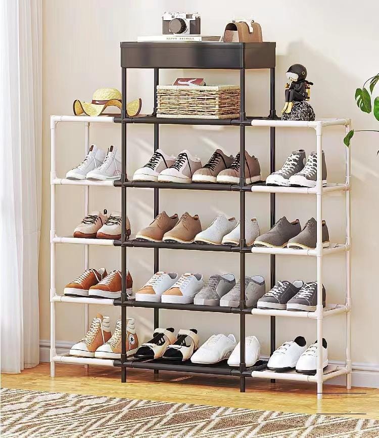 Five layer elevated shoe Rack