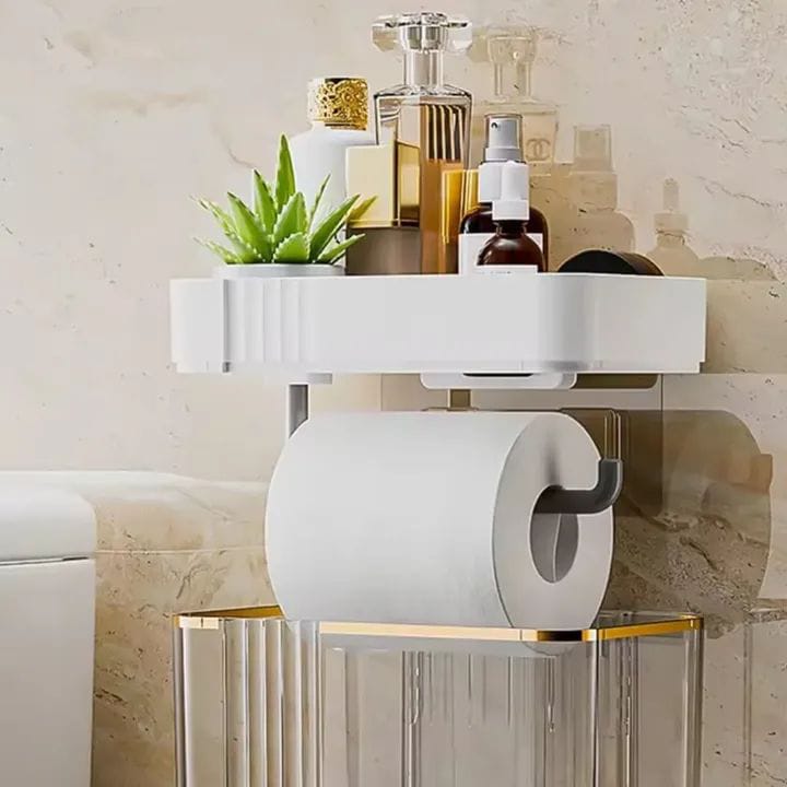 Luxury gold plated wall mounted tissue box