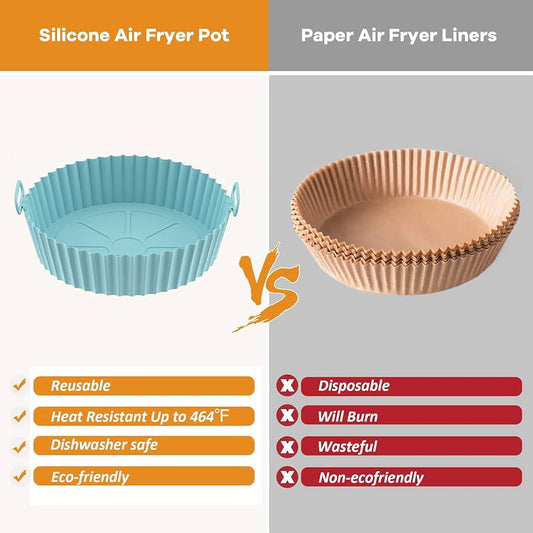 Food-Grade Silicone Air Fryer Liner / Baking Tin 1PC