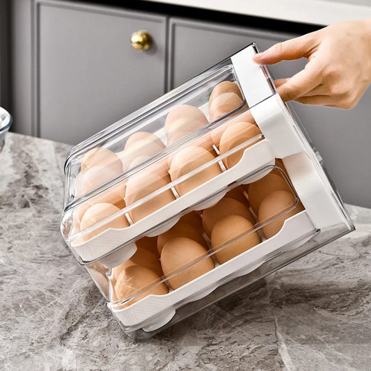 Acrylic Double-Layer Egg Storage Box / Egg Tray