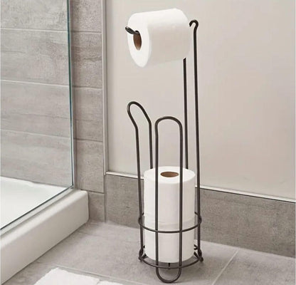 Metallic Toilet Tissue Holder – Black