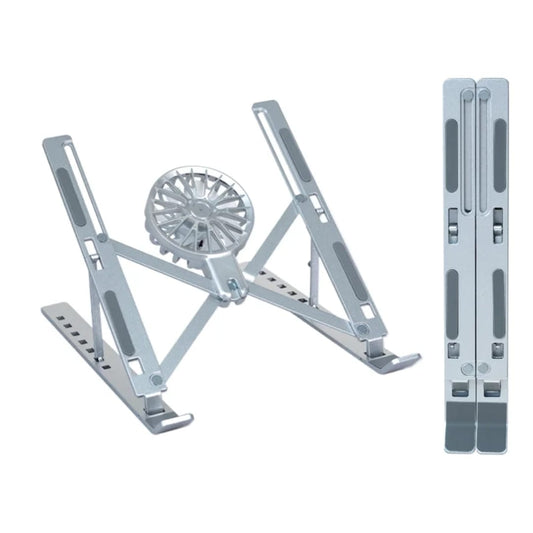 Foldable Laptop Stand with Built-In Cooling Fan