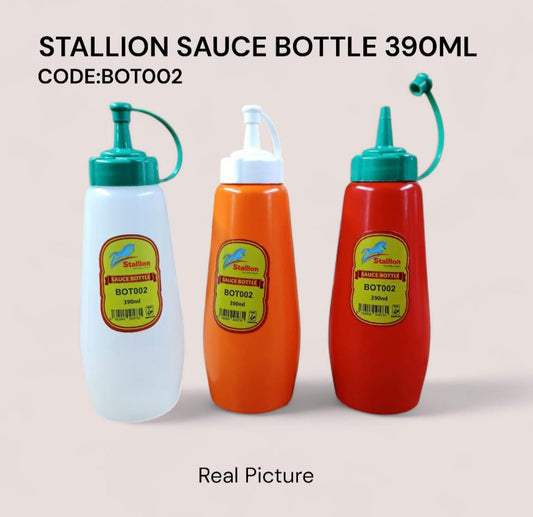 Stallion Sauce Bottle – 390ml 5pcs