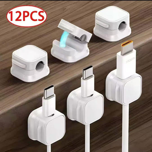DIY Cable organizer Magnetic clips 12pcs set