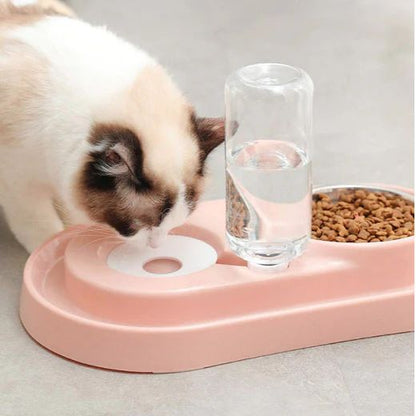 Automatic single pet bowl plus water dispenser