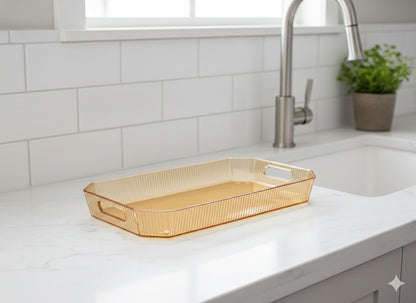 Vanity tray gold 1pc