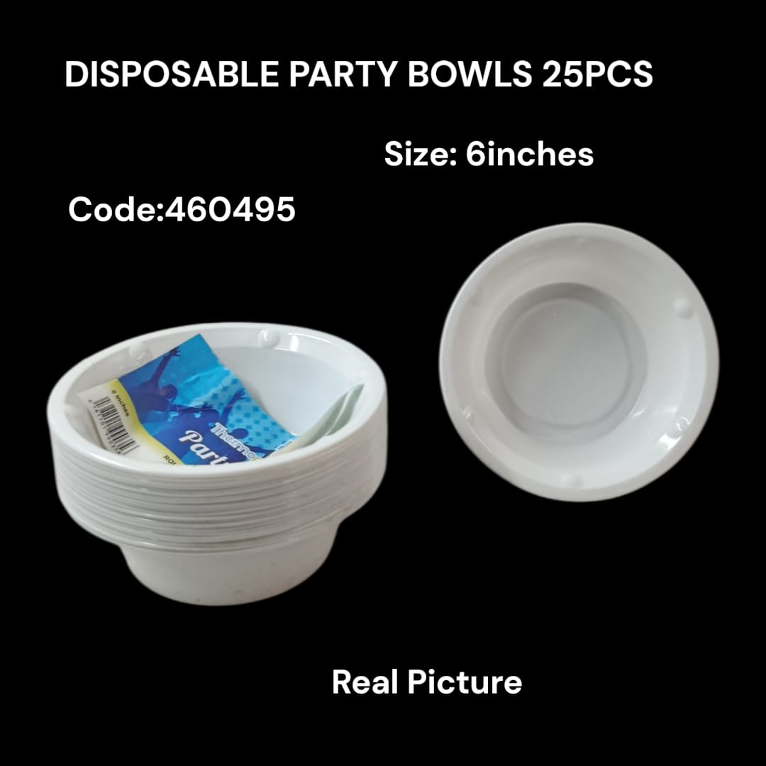 Disposable Party Bowls – Round (25PCS)