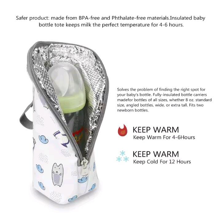 Insulated Milk Bottle Bag Baby Bottle Thermal Insulated Bag