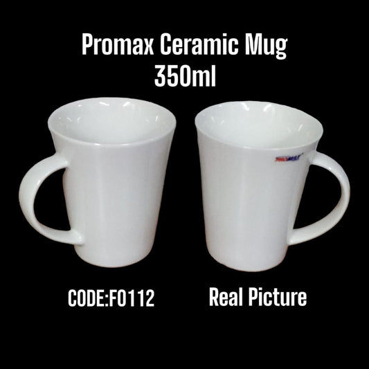 Promax Porcelain Mug – 350ml (Set of 6)