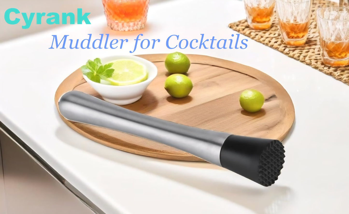 KMT Stainless Steel Cocktail Mace