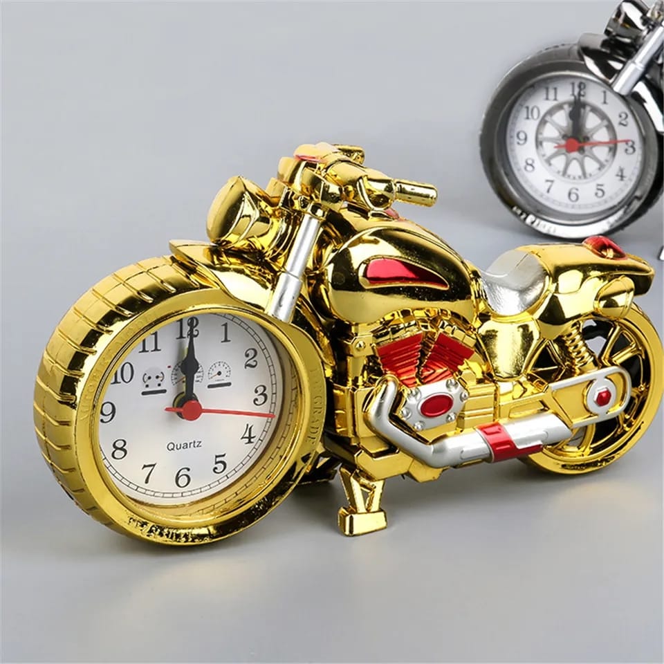 Creative retro motorcycle mode alarm clock (Size:23*13*6cm)