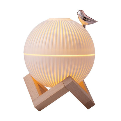 Lark Bird Ultrasonic Air Humidifier diffuser Maker Atomizer for Home / Office with wooden stand