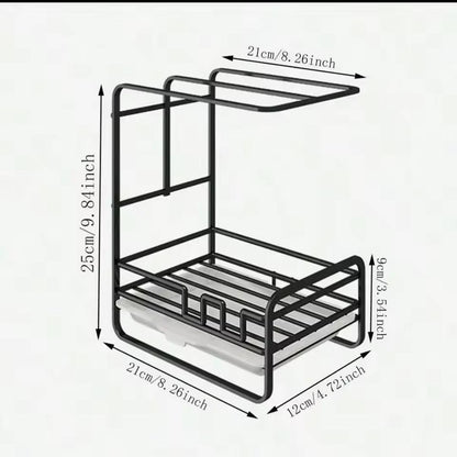 Metallic sink caddy