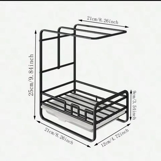 Metallic sink caddy