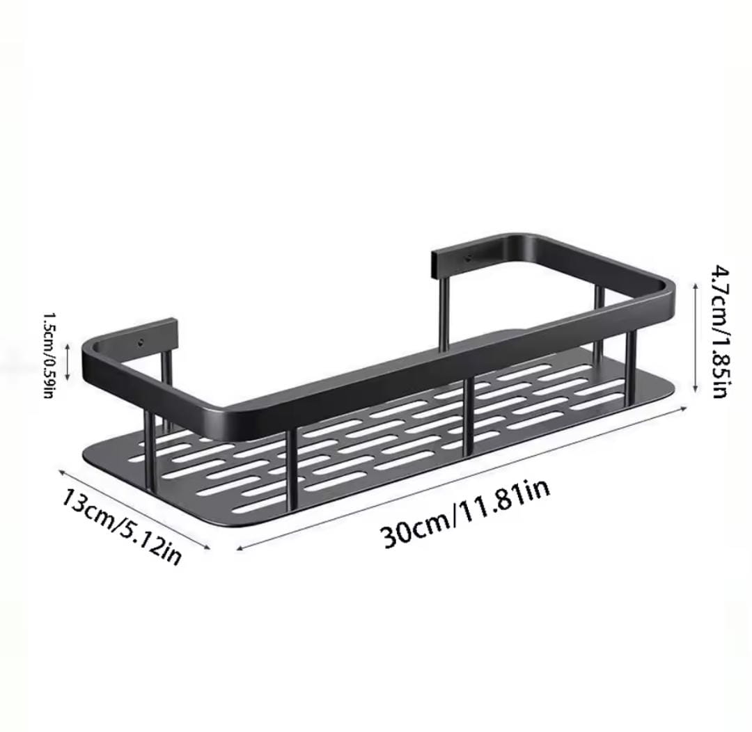 Metallic bathroom/sink caddy