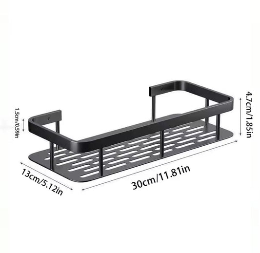 Metallic bathroom/sink caddy