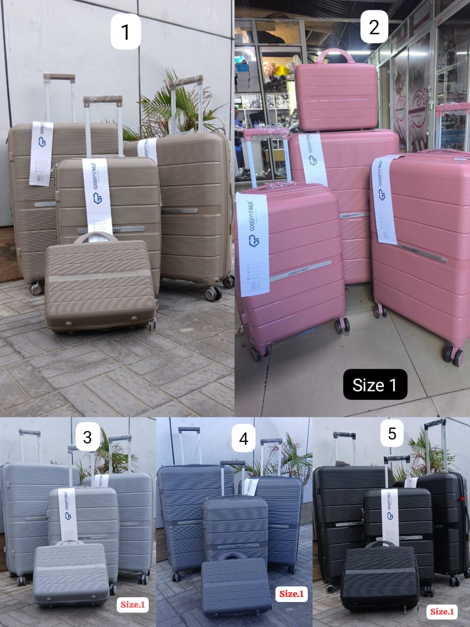 4 in 1 unbreakable rubber suitcase
