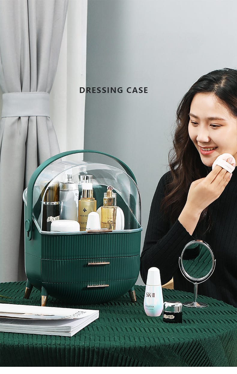 Luxury big capacity cosmetic storage box