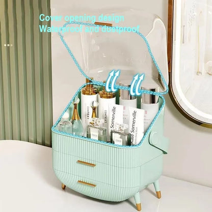 Luxury big capacity cosmetic storage box